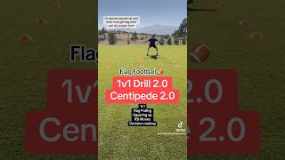 Perfect 1v1 Drill for Flag Football Practice [upl. by Yarahs]