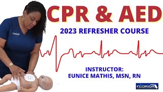 CPR amp AED Refresher Course with Nurse Eunice Adult Child and Infant [upl. by Inaj]