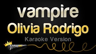 Olivia Rodrigo  vampire Karaoke Version [upl. by Nnagem]