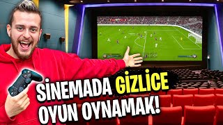 GİZLİCE SİNEMADA BİR GECE GEÇİRMEK Sinemada Oyun Oynadık [upl. by Haididej]