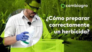 PASOS BÁSICOS Cómo preparar un herbicida 👀 [upl. by Ynabe]