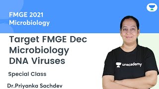 Microbiology  DNA Viruses  FMGE Dec21  Lets crack NEET PG  Dr Priyanka Sachdev [upl. by Eilsehc]