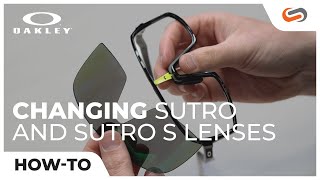 How to Interchange Oakley Sutro and Sutro S Lenses  SportRx [upl. by Pritchett]