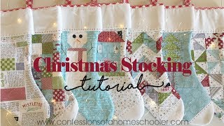 Easy Christmas Stocking Tutorial [upl. by Airotkiv]