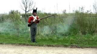 Napoleonic British Infantry  Loading and Firing a Musket  68th Durham Regt [upl. by Nnayram]