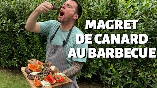 RECETTE DE NORBERT  MAGRET DE CANARD AU BARBECUE [upl. by Nyberg633]