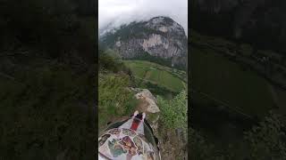 Cold BASE jump in lauterbrunnen switzerland [upl. by Anaib]