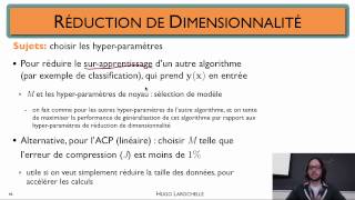 Apprentissage automatique 86  Réduction de dimensionnalité  résumé [upl. by Emmanuel]