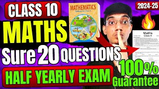 Maths Half Yearly KHATAM in 1 Video🔥 Class 10 [upl. by Yahska]