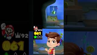 Super Mario 3D WorldUnlocking Secrets Pipeline Lagoon Green Starsshorts [upl. by Crescin]