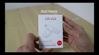 Unboxing iDiskk 64 Gb USB iPhone amp iPad amp iPod [upl. by Gittle]