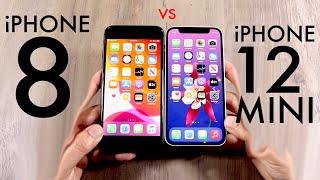 iPhone 12 Mini Vs iPhone 8 Comparison Review [upl. by Airt]