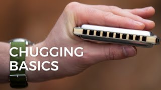 Chugging Basics Beginner Blues Harmonica Lesson C Harmonica  Free Tab [upl. by Kuth790]