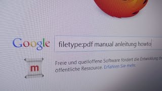 PDF Anleitungen in Google gezielt suchen und finden [upl. by Risteau412]