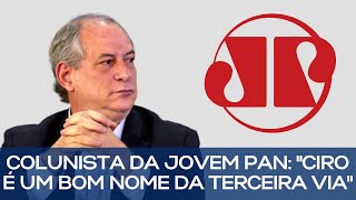 COLUNISTA DA JOVEM PAN quotCIRO É UM BOM NOME DA TERCEIRA VIAquot [upl. by Ettegdirb]