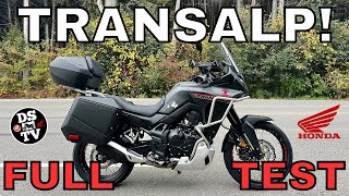 New Honda Transalp 750 Full On and Off Road Test and Review [upl. by Lokin]