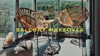 small balcony makeover  renter friendly [upl. by Ymar601]