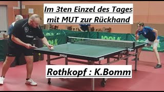 Wenn der Gegener stärker spielt als der TTR Wert amp Pre Match Talk  TRothkopf1535  KBomm1389 [upl. by Yelnats300]