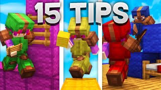 15 HIGH LEVEL Tips amp Tricks for Hypixel Bedwars 2023 Guide [upl. by Bibbye172]