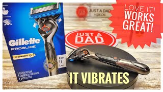 I LOVE Vibrating Gillette ProGlide Power Razor for Men with Fusion 5 Razor Blades [upl. by Eytak246]