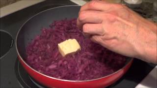 Low Carb Red Cabbage with Bacon and Cheese [upl. by Noet]