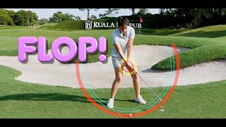 Flop Shot  Around the Green  Golf with Michele Low [upl. by Idelson]