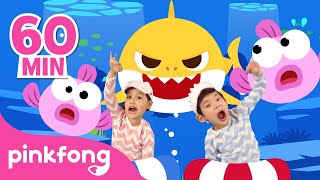 60 Minute Best Baby Shark Songs Compilation for Kids  Pinkfong Official [upl. by Touber]