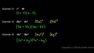 Algebra Review 48  Factoring [upl. by Hannis]