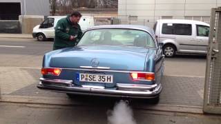 Mercedes Oldtimer Restauration Berlin  W111 erste Testfahrt nach Vollrestauration [upl. by Nagaek]