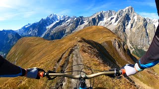 Tête de la Tronche  Aosta Valley  MTB  Full descent [upl. by Judah]