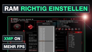 RAM richtig einstellen – XMP Profil im BIOS aktivieren für mehr FPS – Testventure [upl. by Dutchman372]