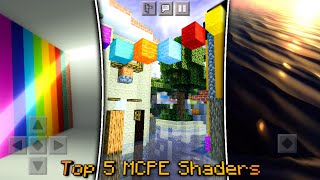 Top 5 Minecraft PE Shaders That Look Insanely Realistic • 2021 [upl. by Berfield774]