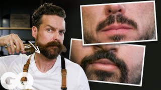 7 Ways To Shave amp Style A Mustache  GQ [upl. by Eolc108]