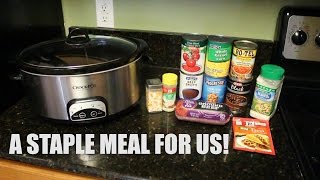 Cook With Me  Crockpot Taco Soup [upl. by Alver708]