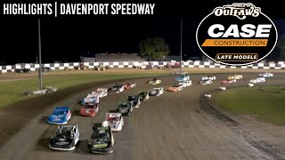 World of Outlaws CASE Late Models at Davenport Speedway August 26 2022  HIGHLIGHTS [upl. by Ahsyas462]