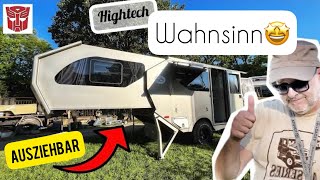 CAMPER aus der ZUKUNFT  YOUTUBE WELTPREMIERE  DIY Offroad TRANSFORMER Anhänger [upl. by Klapp]