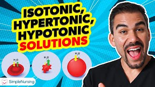 Fluid amp Hormones  IV Fluids Isotonic Hypotonic amp Hypertonic [upl. by Odraboel]