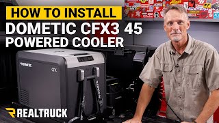 How to Install Dometic CFX3 45 Powered Cooler and Slide on a 2022 Tundra [upl. by Latsyc]