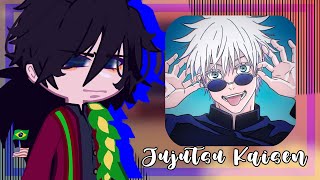 •Hashiras react to Jujutsu Kaisen• Gacha Club 🇧🇷🇺🇸 [upl. by Aicila183]