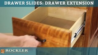 Drawer Slide Tutorial Drawer Extension [upl. by Ariak998]