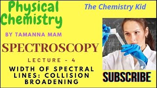 SpectroscopyLecture 4Width of spectral linesCollision Broadening [upl. by Leena]