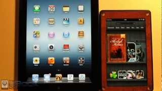 iPad 3 vs Kindle Fire Comparison Review [upl. by Llertnauq]