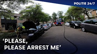 Auto in brand  POLITIE 247 [upl. by Hakym]