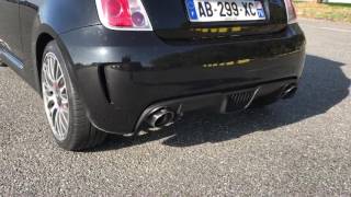 Abarth 500 bombardone 20  downpipe exhaust sound [upl. by Inajar]