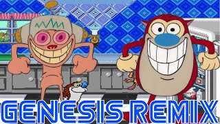 The Ren amp Stimpy Show  Happy Happy Joy Joy  Stinky Wizzleteats Sega Genesis Remix [upl. by Winterbottom964]