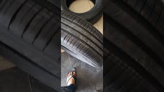 Michelin tyre 205 65 16 vs MRF 215 60 16 tyre same width tyreexperts michelintyres commercialtyre [upl. by Arden620]