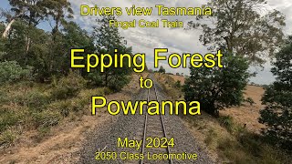 Drivers view Tas Epping Forest to Powranna May 2024 [upl. by Yemrots]