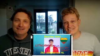 18 Lithuania Reaction Video Eurovision 2024 [upl. by Leumhs]