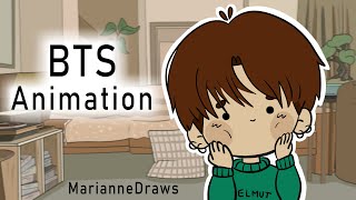 BTS Animation  Life Goes On [upl. by Naujal853]