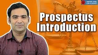 Prospectus Introduction by Advocate Sanyog Vyas [upl. by Brunelle]